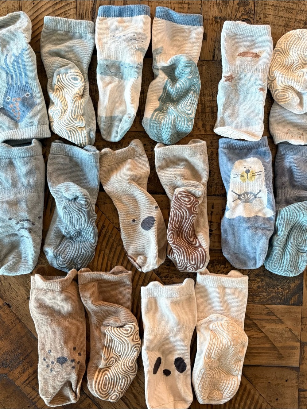 Little Yoga Socks - Set of 8 - Size M 1-3 Years